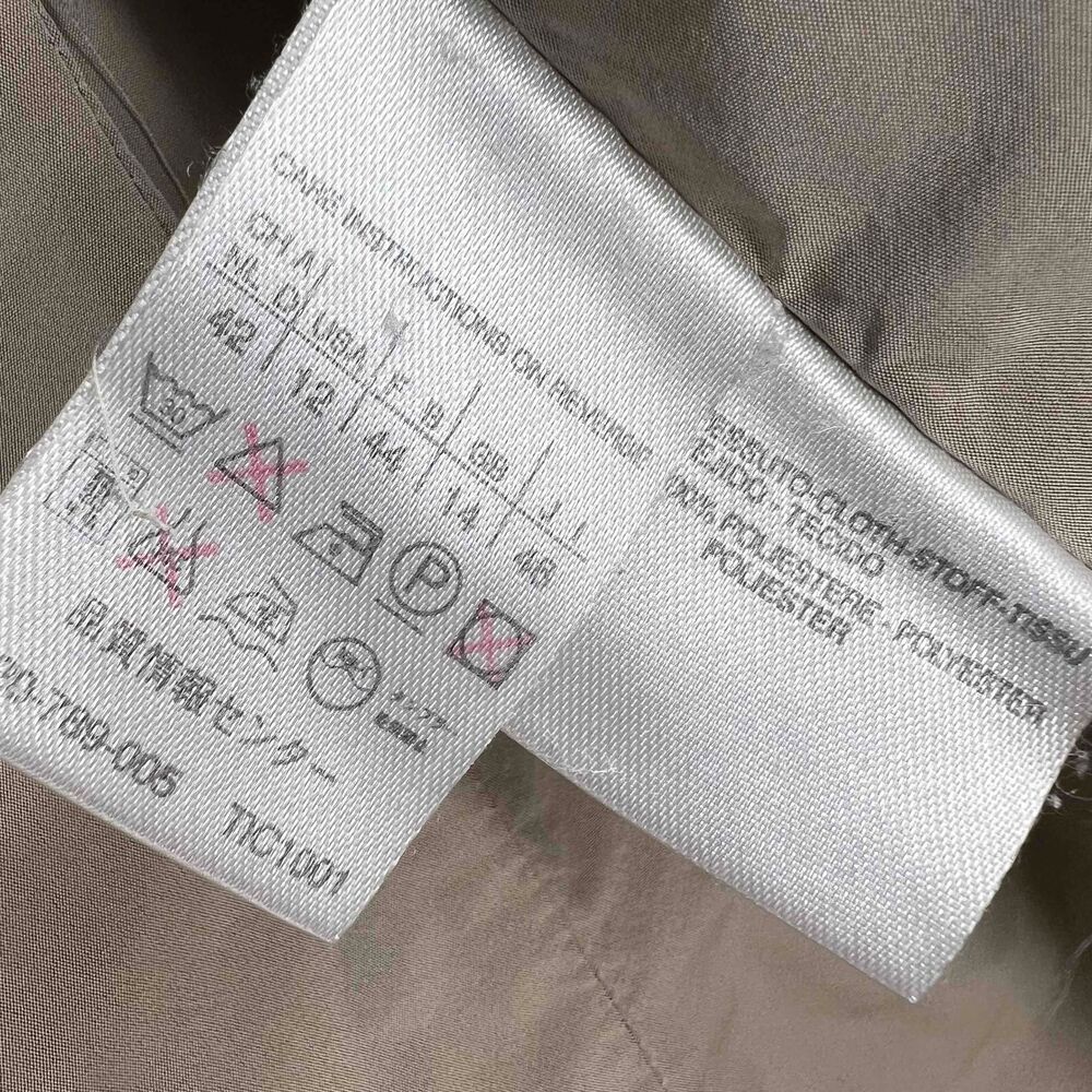 S Max Mara Jacket Beige Light Weight Button Front Bomber Style Size 12 - Picture 9 of 9